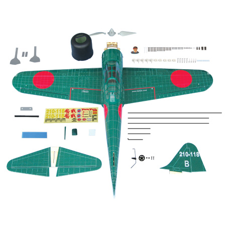 全达玩具 - 全球航模 - 遥控飞机 - 军机 - Zero Fighter EP
